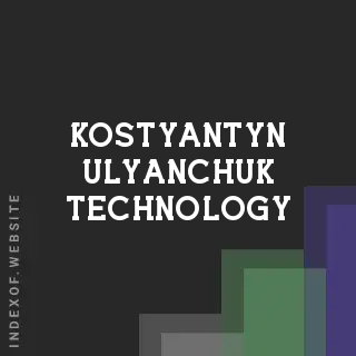 Kostyantyn Ulyanchuk Technology | Indexof