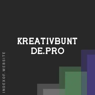 kreativbunt-de.pro by Ranjiv Edris site -  Indexof
