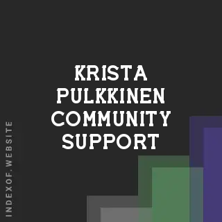 Krista Pulkkinen Community Support | Indexof