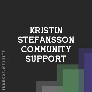Kristin Stefansson Community Support | Indexof