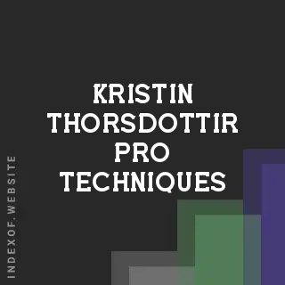 Kristin Thorsdottir Pro Techniques | Indexof