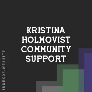 Kristina Holmqvist Community Support | Indexof