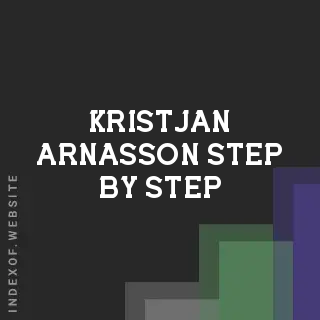 Kristjan Arnasson Step-by-Step | Indexof