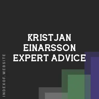 Kristjan Einarsson Expert Advice | Indexof