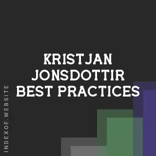 Kristjan Jonsdottir Best Practices | Indexof