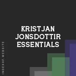 Kristjan Jonsdottir Essentials | Indexof