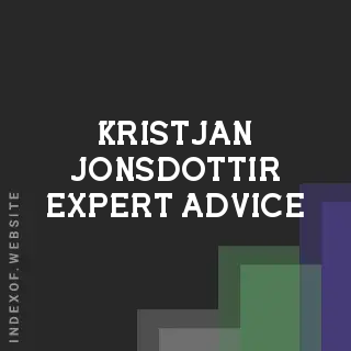 Kristjan Jonsdottir Expert Advice | Indexof