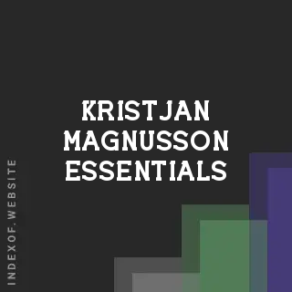 Kristjan Magnusson Essentials | Indexof