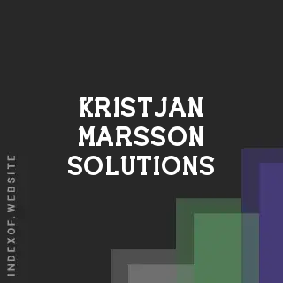 Kristjan Marsson Solutions | Indexof