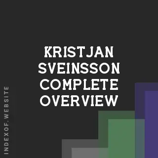 Kristjan Sveinsson Complete Overview | Indexof