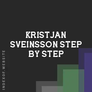 Kristjan Sveinsson Step-by-Step | Indexof