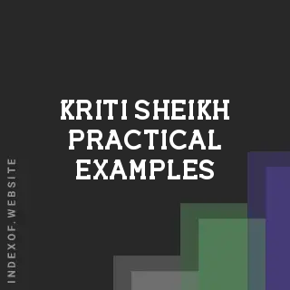 Kriti Sheikh Practical Examples | Indexof
