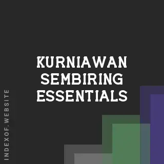 Kurniawan Sembiring Essentials | Indexof