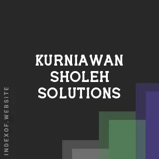 Kurniawan Sholeh Solutions | Indexof