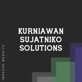 Kurniawan Sujatniko Solutions | Indexof