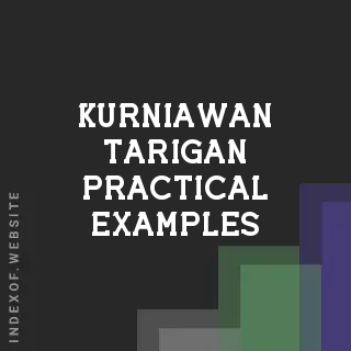 Kurniawan Tarigan Practical Examples | Indexof