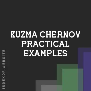 Kuzma Chernov Practical Examples | Indexof