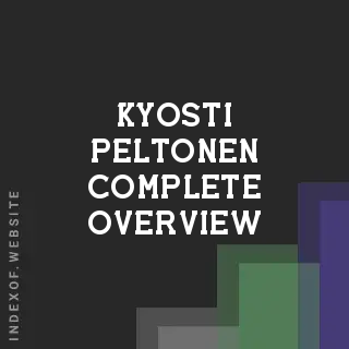Kyosti Peltonen Complete Overview | Indexof