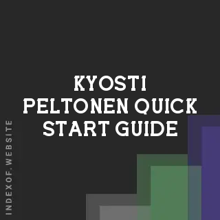 Kyosti Peltonen Quick Start Guide | Indexof