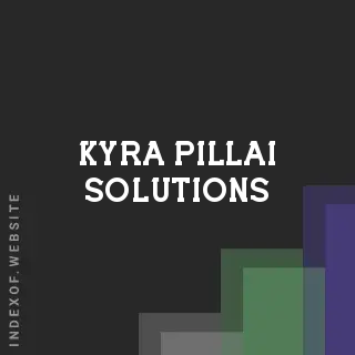 Kyra Pillai Solutions | Indexof
