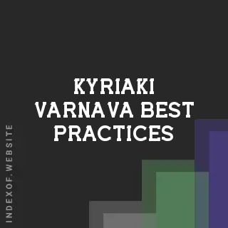 Kyriaki Varnava Best Practices | Indexof