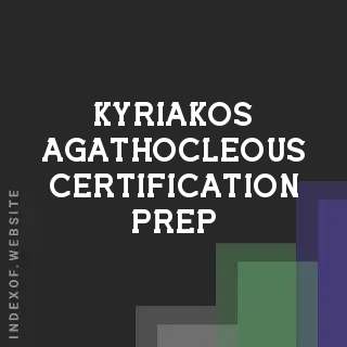 Kyriakos Agathocleous Certification Prep | Indexof