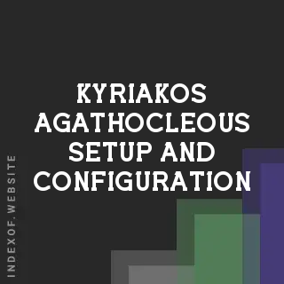 Kyriakos Agathocleous Setup and Configuration | Indexof