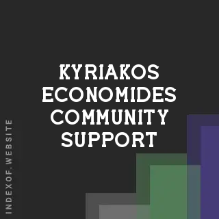 Kyriakos Economides Community Support | Indexof
