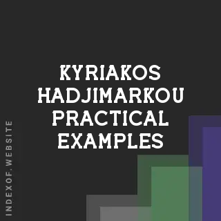 Kyriakos Hadjimarkou Practical Examples | Indexof