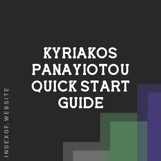 Kyriakos Panayiotou Quick Start Guide | Indexof