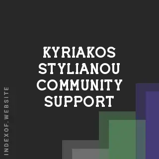 Kyriakos Stylianou Community Support | Indexof