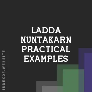 Ladda Nuntakarn Practical Examples | Indexof