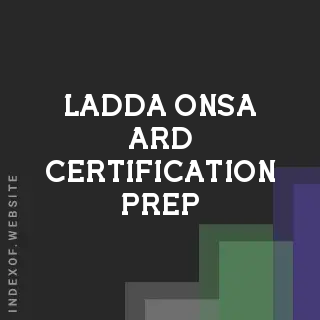 Ladda Onsa-ard Certification Prep | Indexof