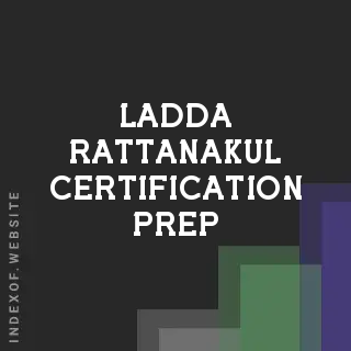 Ladda Rattanakul Certification Prep | Indexof