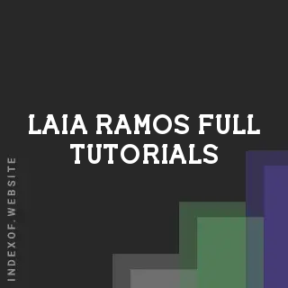 Laia Ramos Full Tutorials | Indexof
