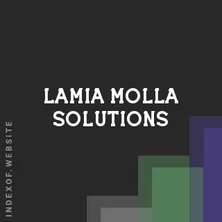 Lamia Molla Solutions | Indexof
