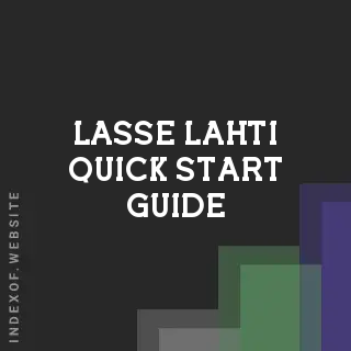 Lasse Lahti Quick Start Guide | Indexof