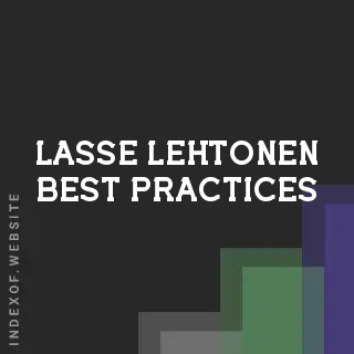 Lasse Lehtonen Best Practices | Indexof