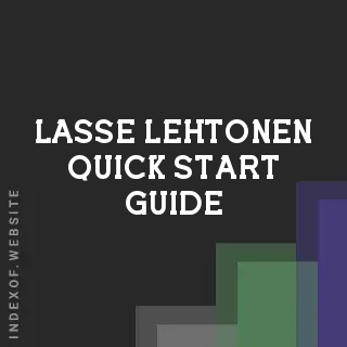Lasse Lehtonen Quick Start Guide | Indexof