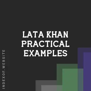 Lata Khan Practical Examples | Indexof