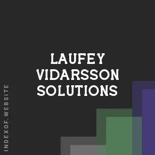 Laufey Vidarsson Solutions | Indexof