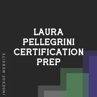 Laura Pellegrini Certification Prep | Indexof