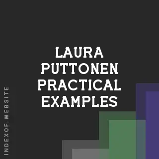 Laura Puttonen Practical Examples | Indexof
