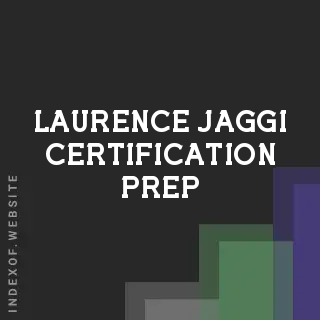 Laurence Jaggi Certification Prep | Indexof