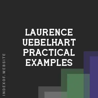 Laurence Uebelhart Practical Examples | Indexof