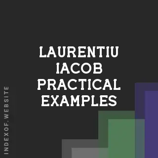 Laurentiu Iacob Practical Examples | Indexof