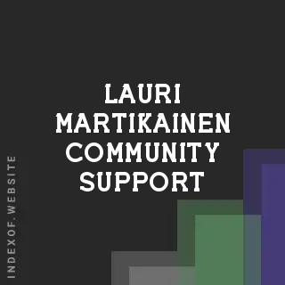 Lauri Martikainen Community Support | Indexof