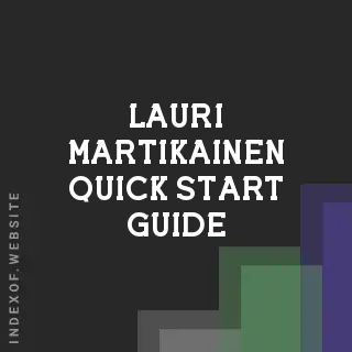 Lauri Martikainen Quick Start Guide | Indexof