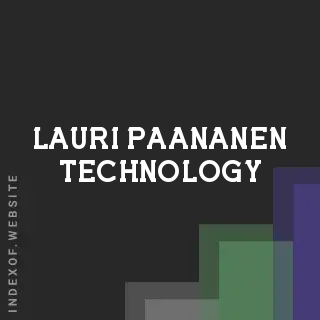Lauri Paananen Technology | Indexof