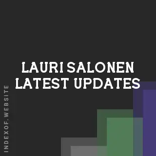 Lauri Salonen Latest Updates | Indexof